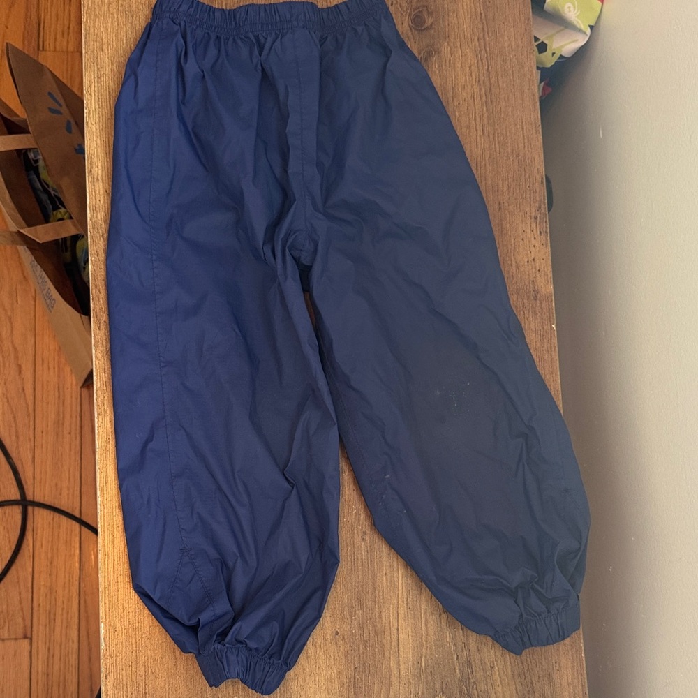 Kids Navy Blue Rain Pants